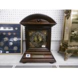 An oak cased 19th century/ early 20th century bracket clock,
