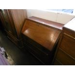 EDWARDIAN INLAID MAHOGANY BUREAU