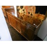 A mahogany sideboard