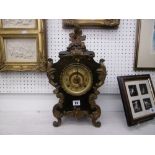 A Louis style American Ansonia clock