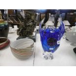 A Murano style bowl and vase