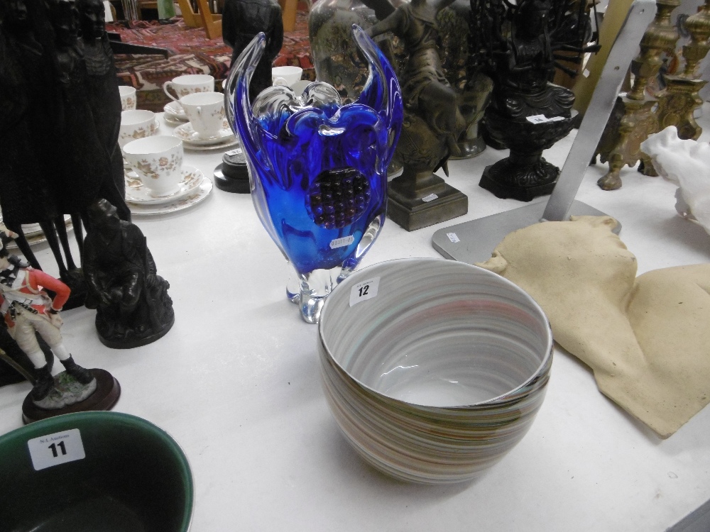 A Murano style bowl and vase - Image 2 of 2