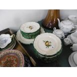 A quantity of Italian dessert plates