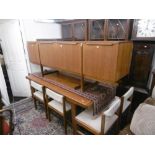 A Danish teak dining suite, by McIntosh; sideboard,