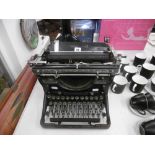 A vintage Underwood typewriter