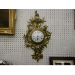 19th century French ormulu cartel clock