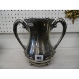 A two handle silver plated cup