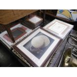 A quantity of assorted frames