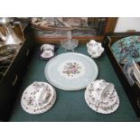 A Limoges posy basket,