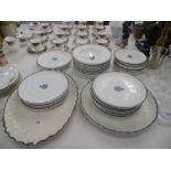 An Italian blue and white dinner service