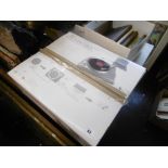 A boxed USB turntable