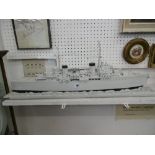 A hand built model of HMS Manchester