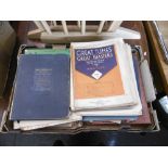 A box of ephemera and sheet music