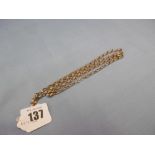 A 9ct gold chain