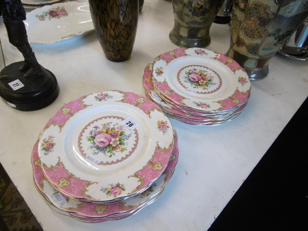 A quantity of Royal Albert, Lady Carlyle dinner and side plates inc.