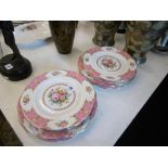 A quantity of Royal Albert, Lady Carlyle dinner and side plates inc.
