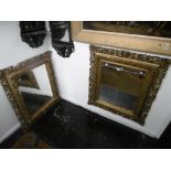 Two gilt mirrors (as found)