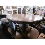 A Victorian mahogany loo table