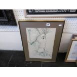 a pair of artist prints "Esio Piza 1980