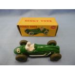 A boxed Dinky toys 230 Talbot Lago racing car in good condition