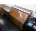 EDWARDIAN INLAID MAHOGANY BUREAU