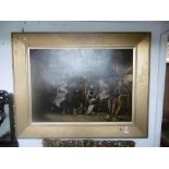 A 19th century gilt framed oil on canvas,