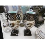 A pair of decorative vases