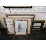 Five decorative prints,