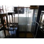 A glass display cabinet