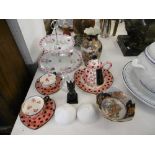 A small quantity of china, cakes stand etc.