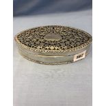 A HM silver jewellery box, Asprey and co. approx.