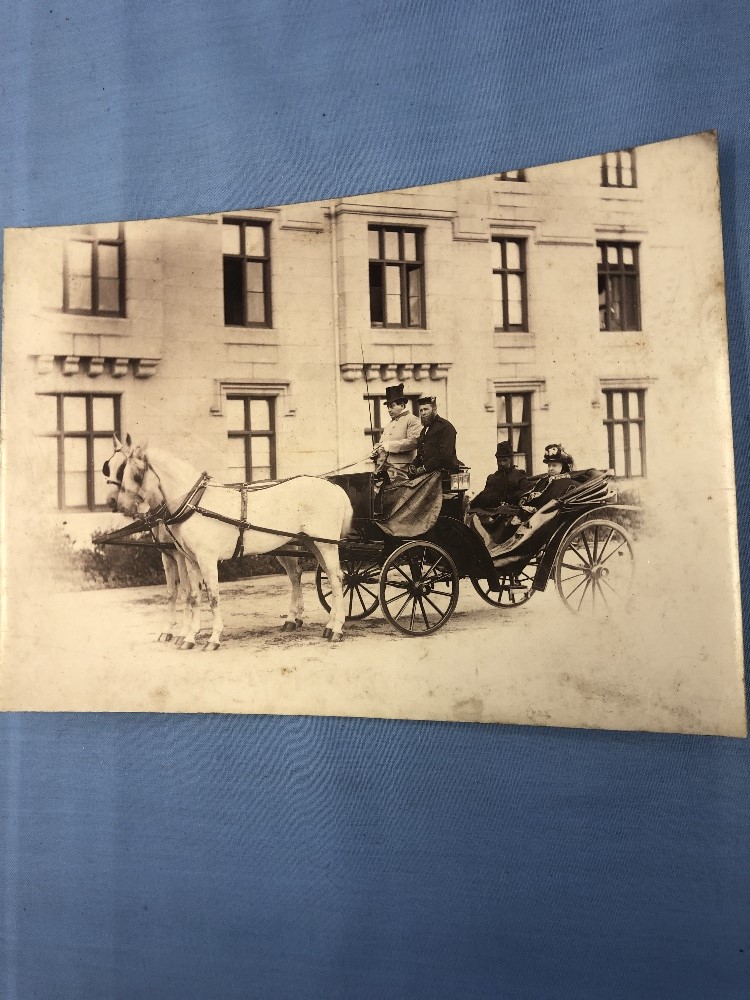 An unframed photograph of Queen Victoria with John Brown originally from the estate of Charles - Image 3 of 5