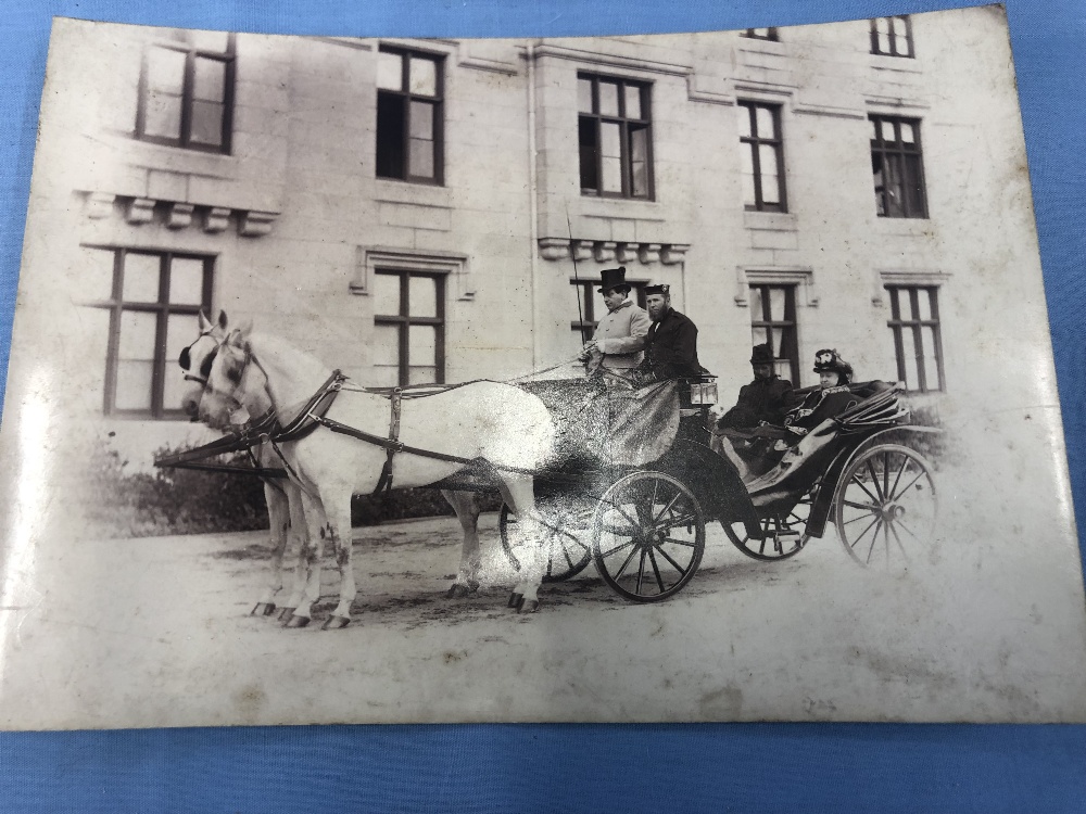 An unframed photograph of Queen Victoria with John Brown originally from the estate of Charles - Image 4 of 5