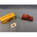 A French Dinky 25d Citroen Fourgonnette 2cv red pompiers van in very near mint condition in