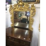 A pair of gilt mirrors