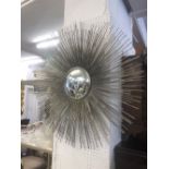 A good quality starburst convex mirror