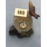 A Daum, Pate te verre, paperweight clock,