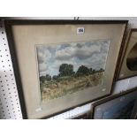 A signed watercolour pastoral scene