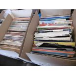 Two boxes of assorted LP's