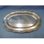 A large Austro-Hungarian silver platter, approx. 35.