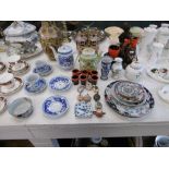 A quantity of oriental china and porcelain etc