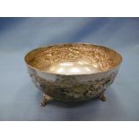 A small silver footed bowl,