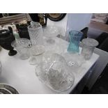 A quantity of glassware