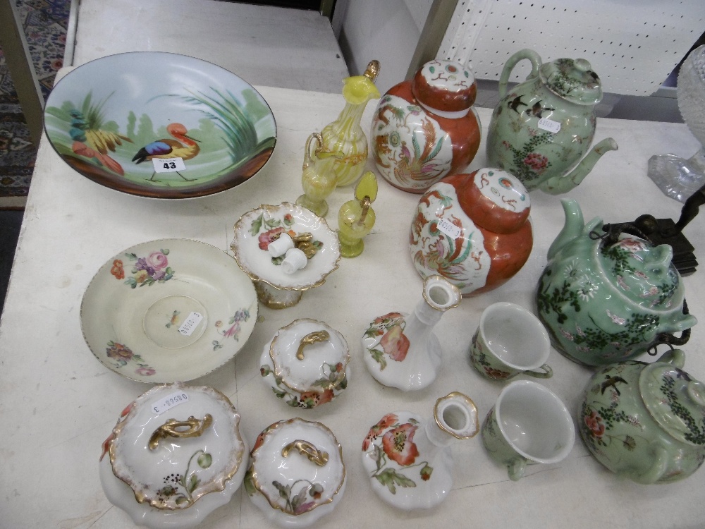 A quantity of assorted chinaware and glassware including a pair of ginger jars and part oriental - Image 2 of 2