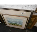 Two framed landscapes watercolours,