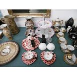 A small quantity of china, cakes stand etc.