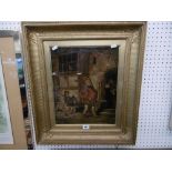 A French gilt framed picture