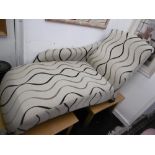 A 'John Sankey' stripped chaise lounge