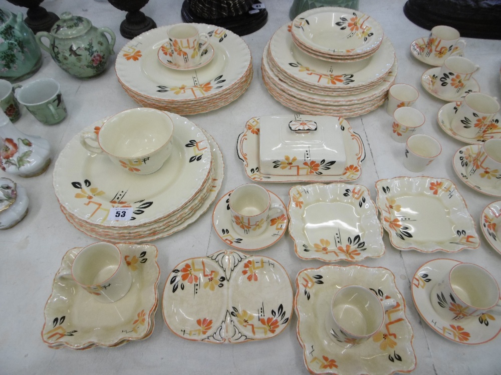 A substantial art deco Grindley dinner and coffee set - Image 2 of 4