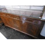 A mahogany sideboard